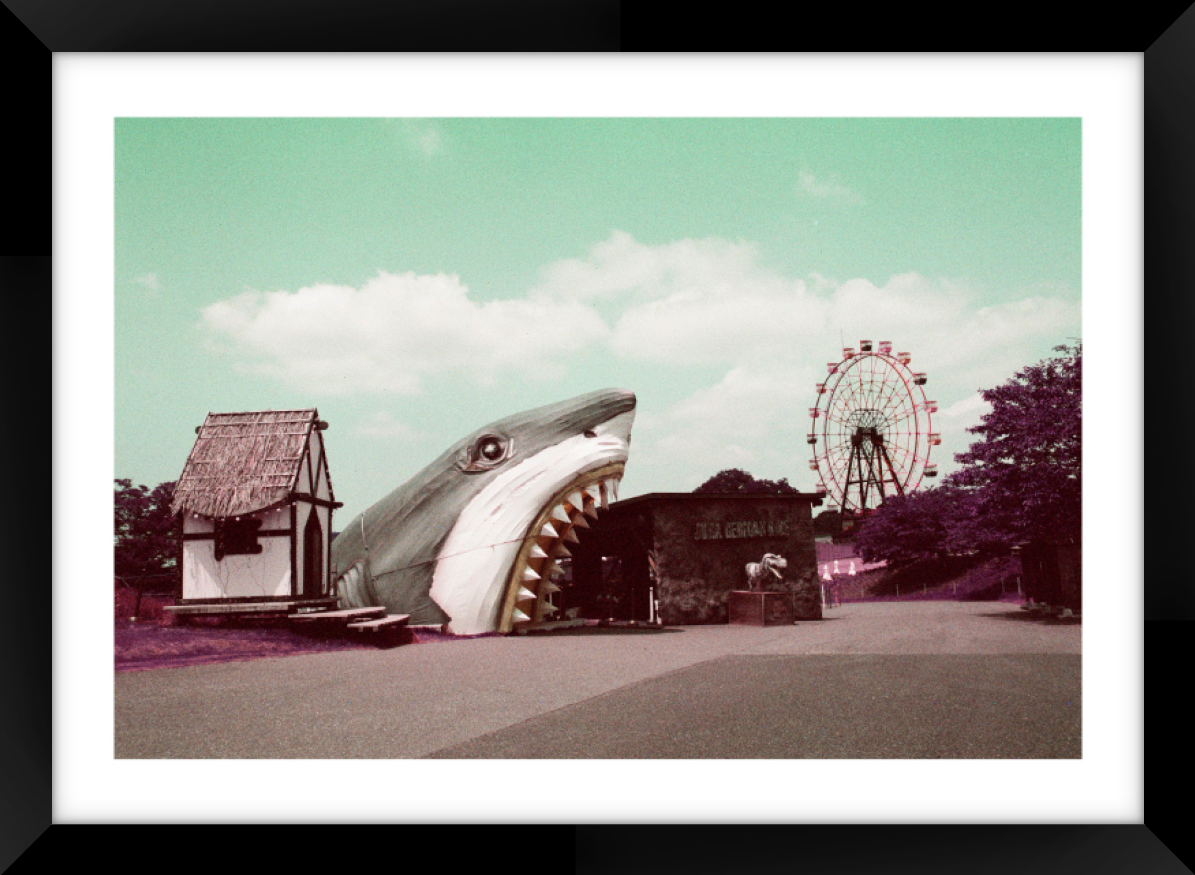 Japan Theme Park A3 Sized Premium Framed Print